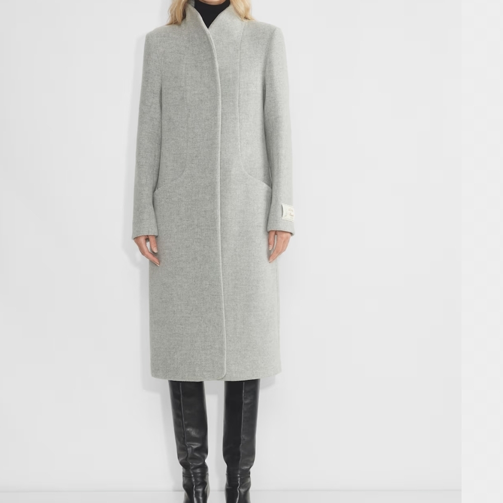 Sophisticated Women's Gray Trench Coat